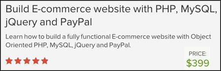 Udemy - Build E-Commerce Website with PHP, MySQL, jQuery and PayPal
