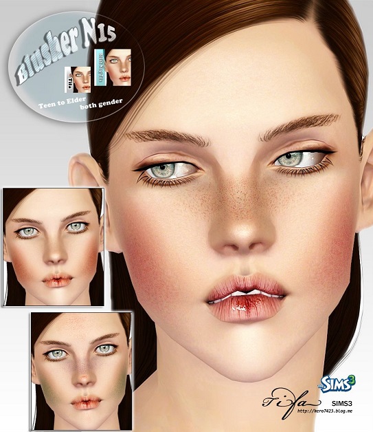 Blusher N15 By Tifa Косметика для Sims 3 Каталог файлов Sims New