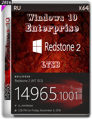 Windows 10 Enterprise 14965 rs2 analog LTSB by Lopatkin (x64) (2016) Rus