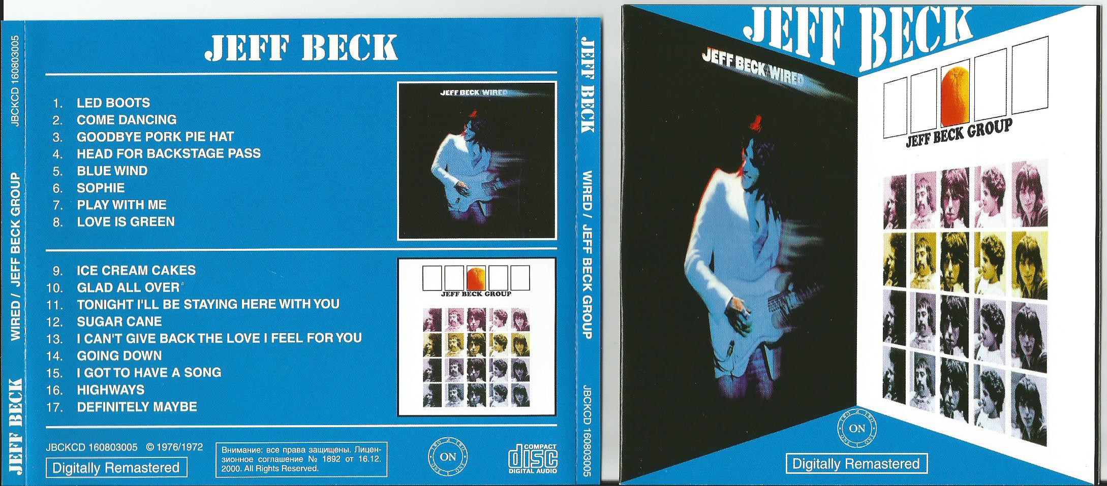 BECK, JEFF - Wired/ Jeff Beck Group (2lp's In 1cd(remastered))