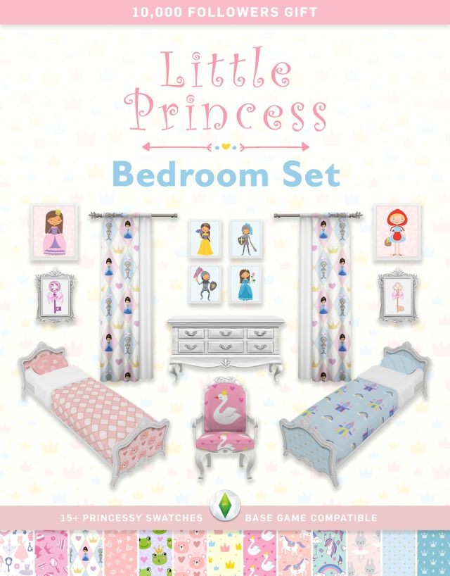 Detskaya Little Princess Bedroom Set By Simplistic Mebel Dlya Sims 4 If Endif Katalog Fajlov Sims 4 Sims New