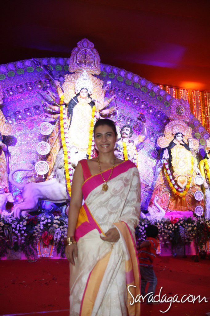 Каджол в сари