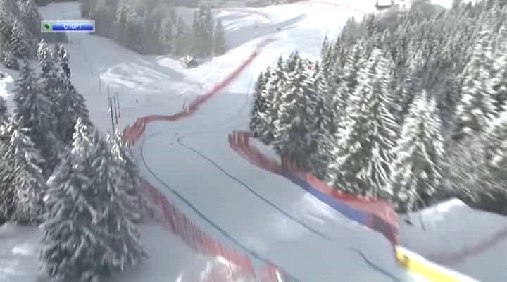 Горнолыжный спорт  Кубок мира  Этап в Италии  Женщины  Скоростной спуск  НТВ+.avi_20140119_110158.96