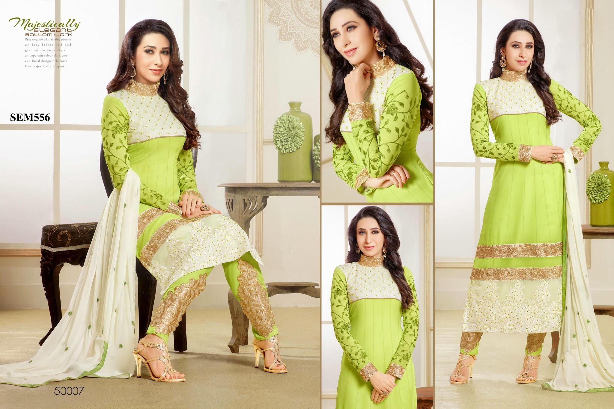 50007-Karishma Kapoor Georgette Parrot Green Long Gorgeous Anarkali Suit.jpg