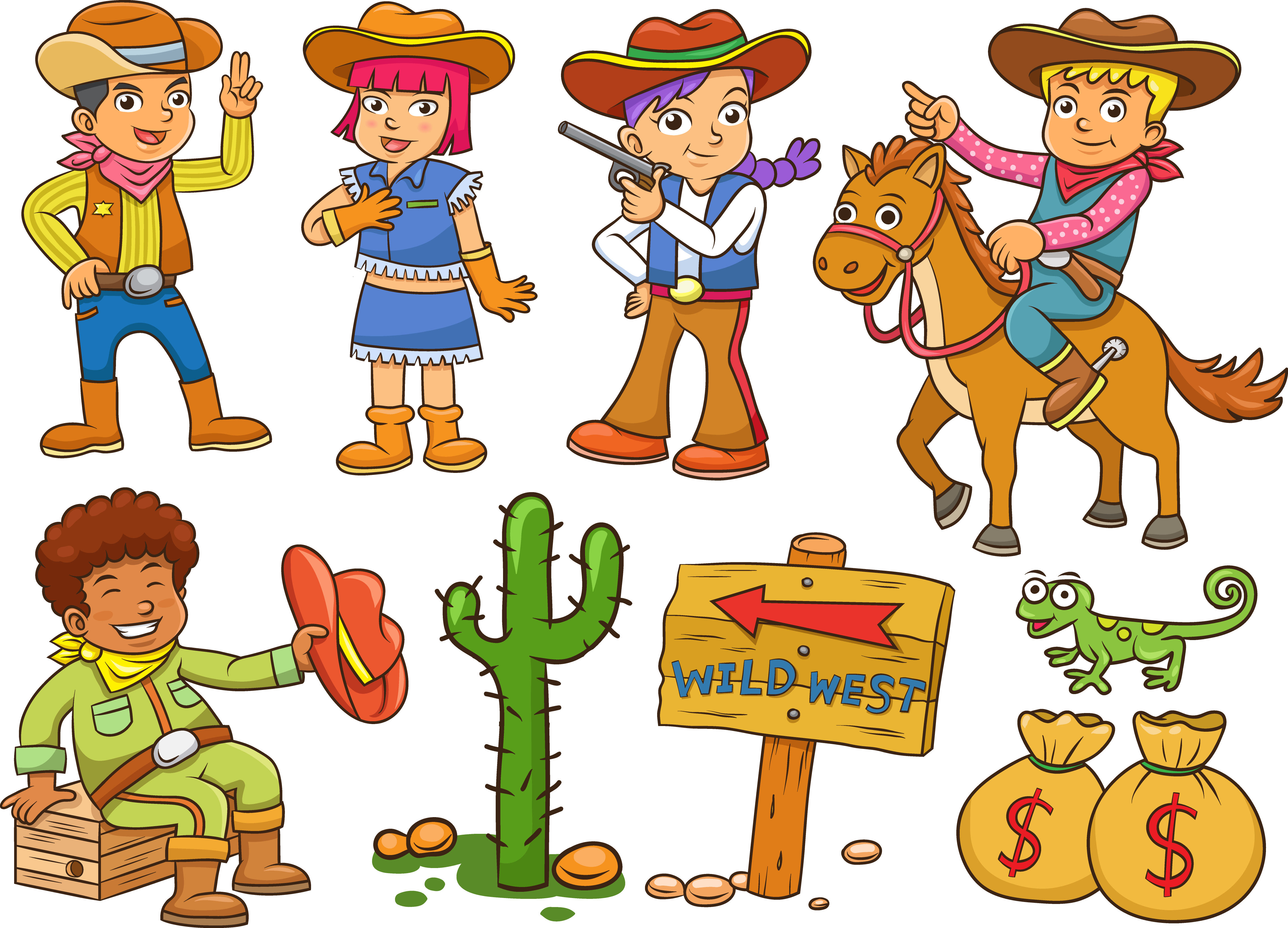 Cartoon Wild West