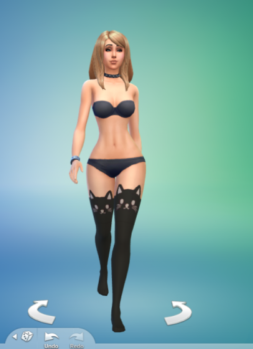 Женские аксессуары для Sims 4. Kitty Thigh Highs by Simply simming. 