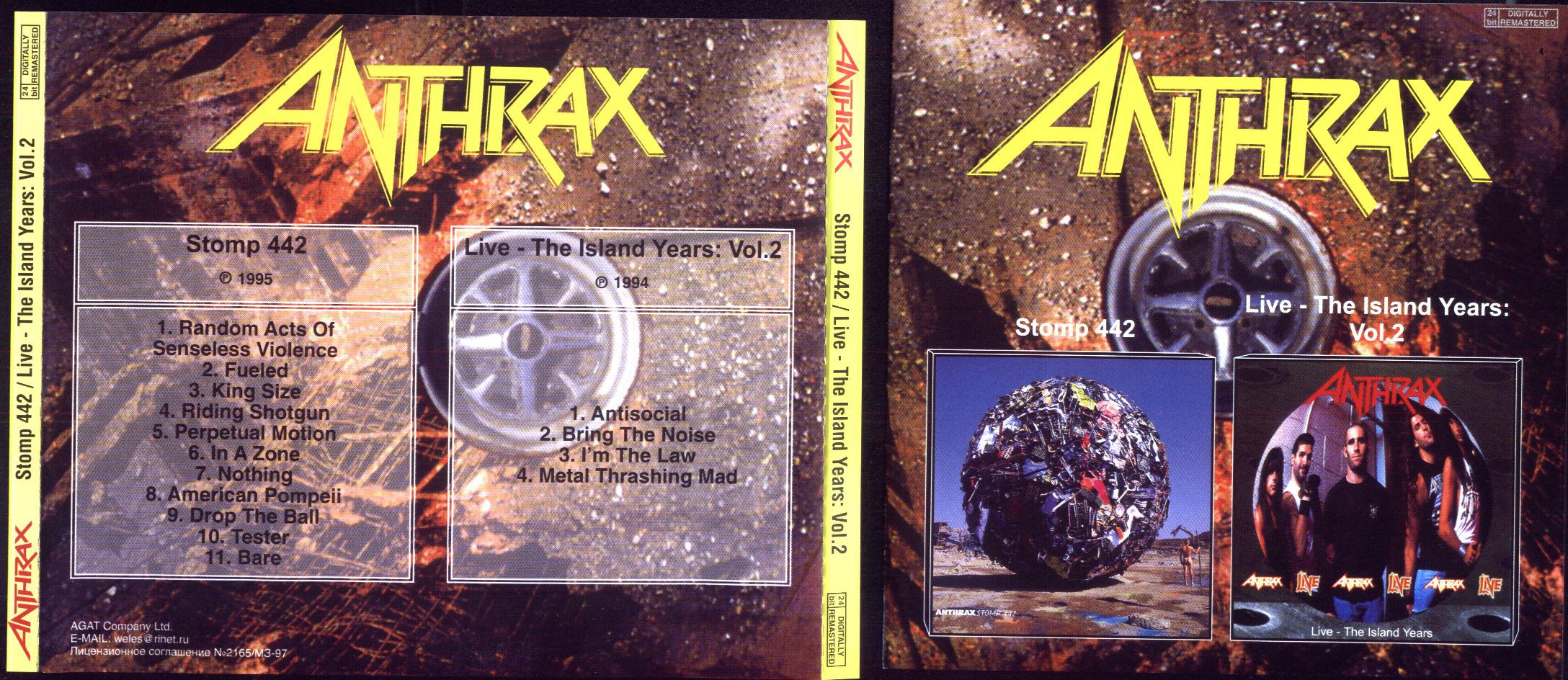 anthrax stomp 442/ live - the island years: vol.2 (2 in 1cd, remastered )