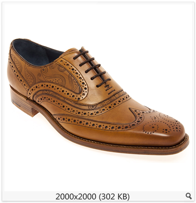 barker blue brogues