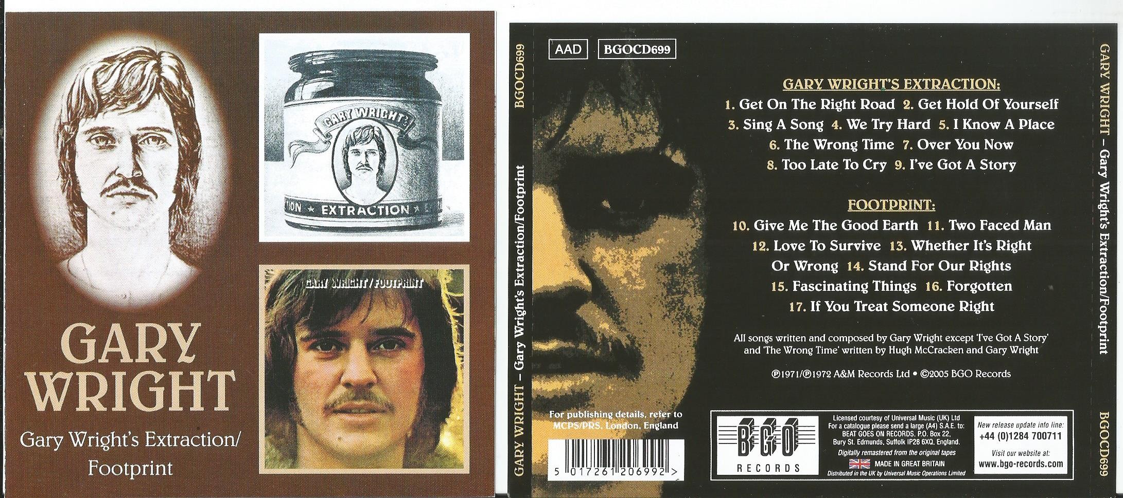 wright gary gary wright's extraction/ footprint (2 in 1cd)