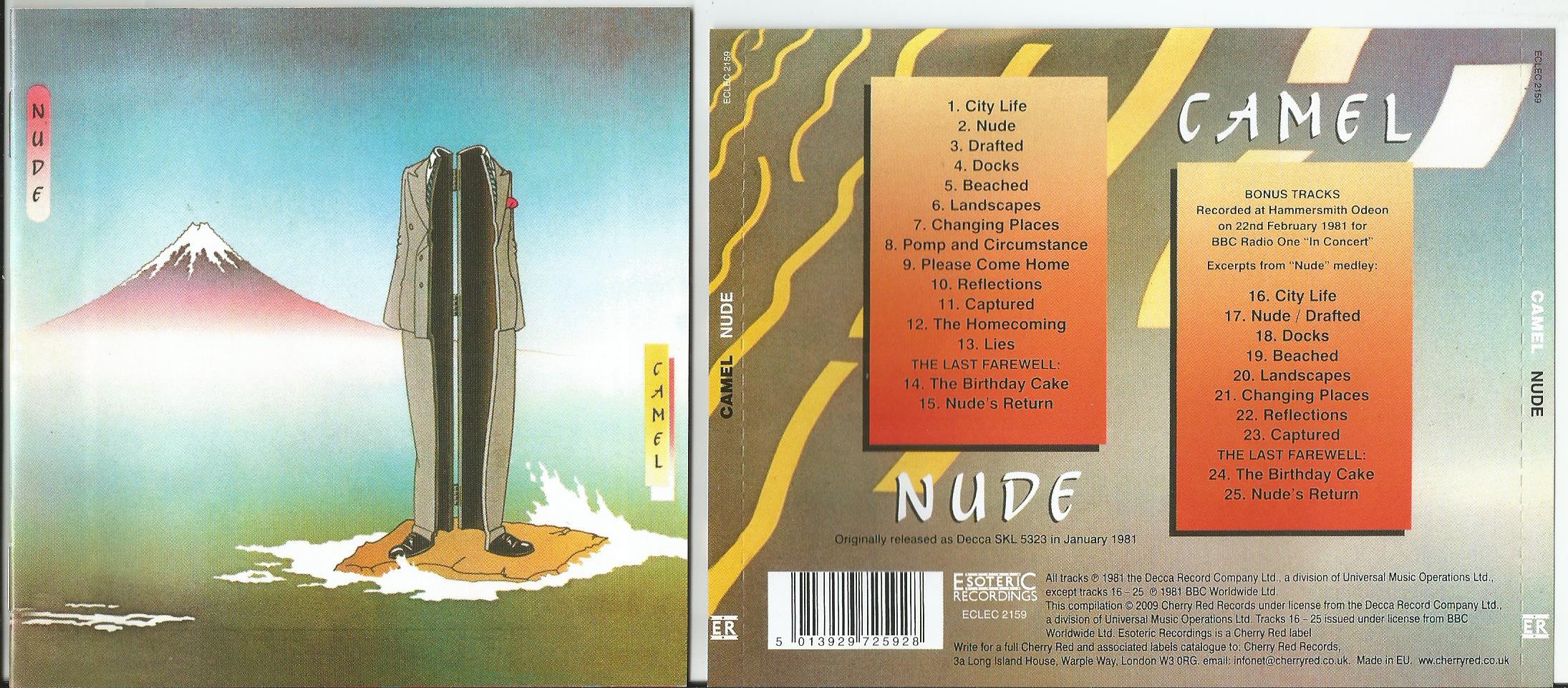 Nude 10bonus Tracks 20page Booklet By Camel Cd With Apexmusic Ref 1278777633