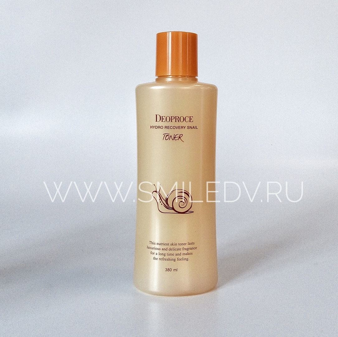 Hydro toner. Deoproce Hydro Recovery Snail Toner Special Edition. Deoproce эмульсия для лица Hydro Recovery Snail Emulsion, 150 мл. Тонер для лица "улитка" Deoproce Hydro Recovery Snail Toner, 380 мл. Deoproce тонер для лица с муцином улитки - Hydro Recovery Snail Toner, 380мл.