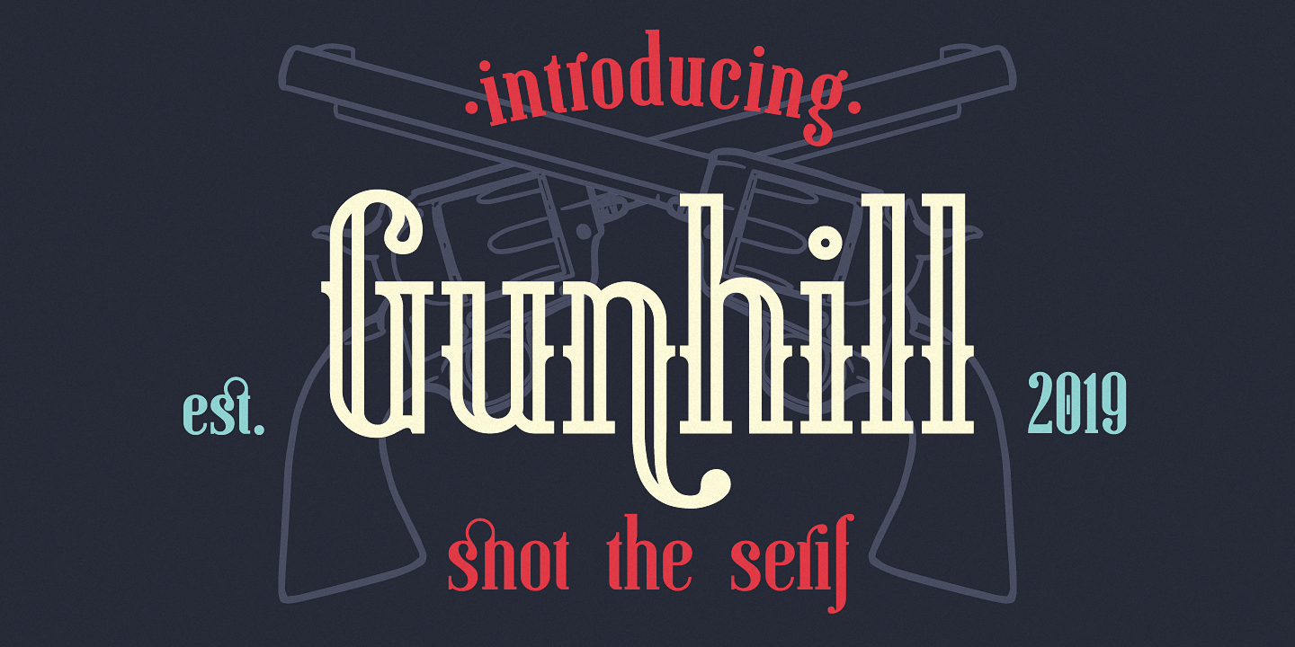 Шрифт Gunhill