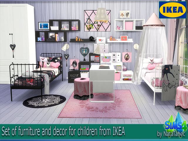 Шикарная детская комната IKEA от natatanec для Симс 4