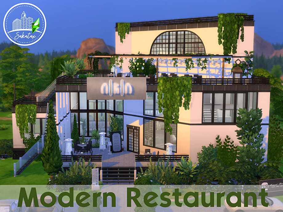 Ресторан Modern restaurant от Sakatax для Симс 4