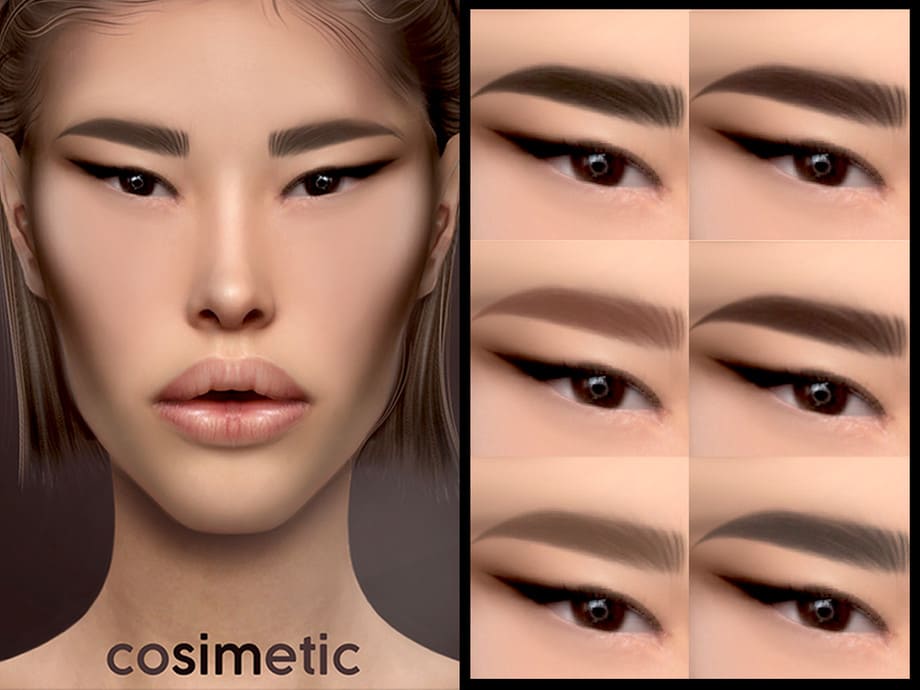 Брови Eyebrows N1 от cosimetic для Симс 4