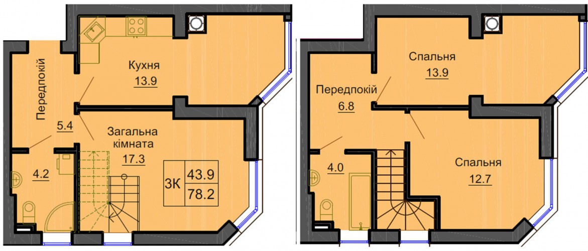 Двухэтажная квартира — аналог загородного дома