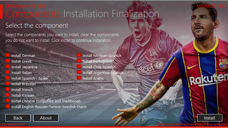 efootball pes 2020 language pack