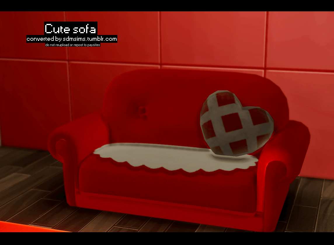 Милый диван  cute sofa от sdm для Симс 4