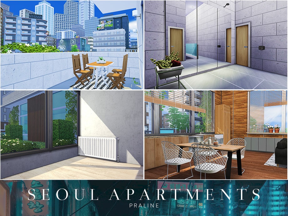 Дом Seoul Apartments от Pralinesims для Симс 4