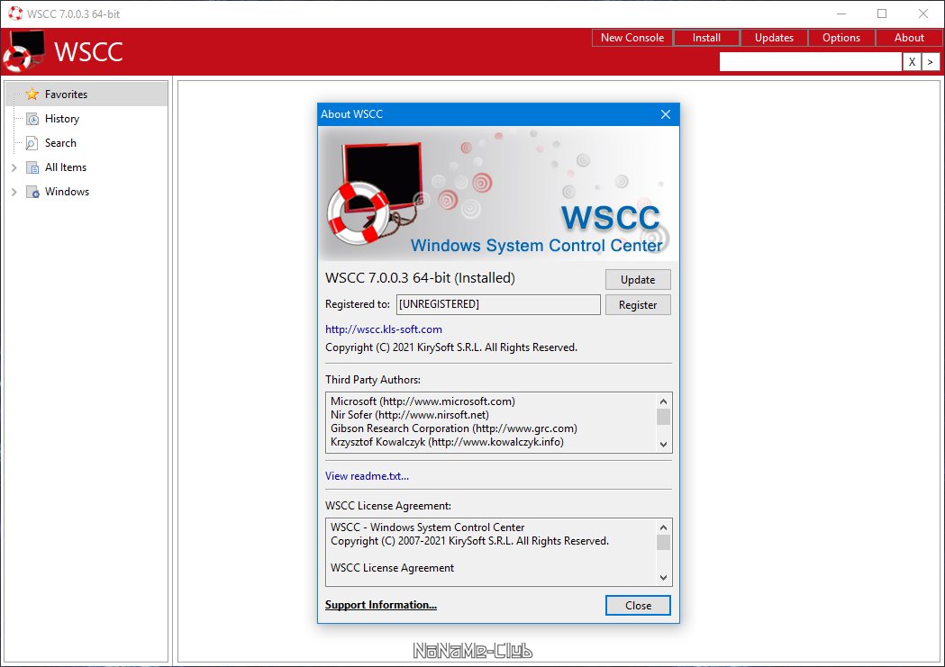 WSCC (Windows System Control Center) 7.0.0.3 + Portable [En]