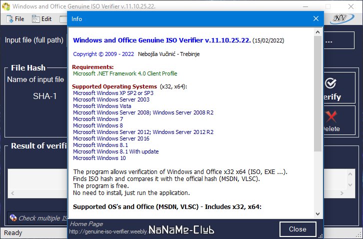 Windows and Office Genuine ISO Verifier 11.10.25.22 Portable [En]