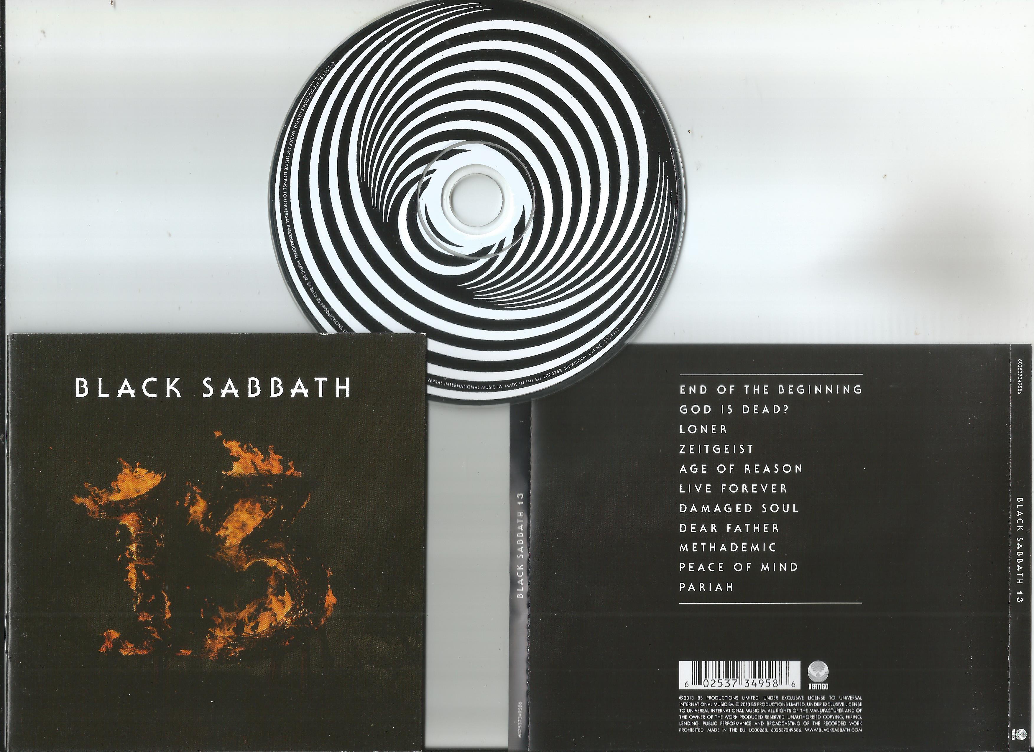 black sabbath 13 (11tracks, 16page booklet with lyrics, jewel case edition)