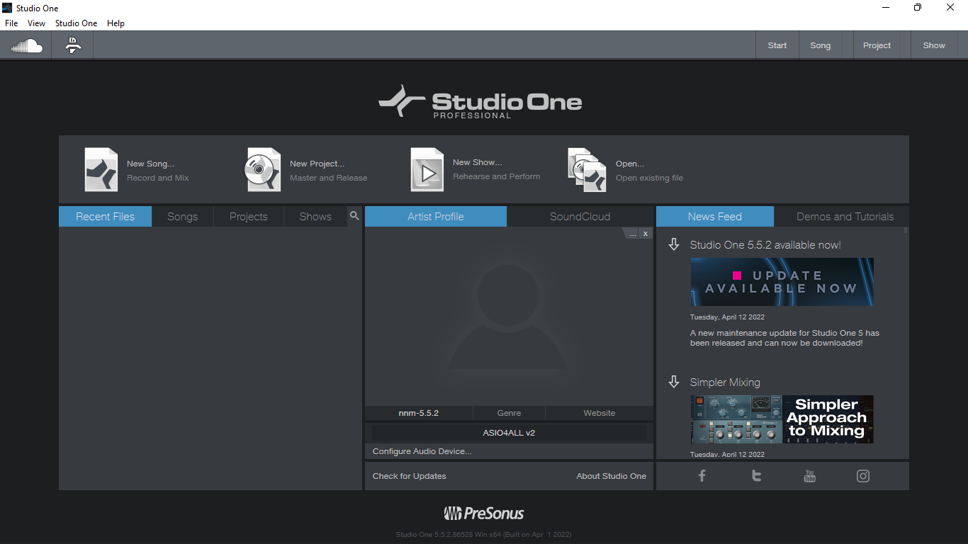 PreSonus Studio One 5 Professional 5.5.2 [Multi]