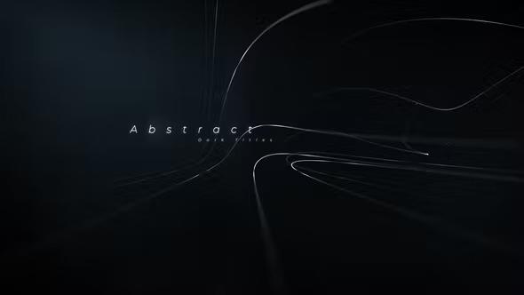 VideoHive - Black Titles Abstract Lines 25259264