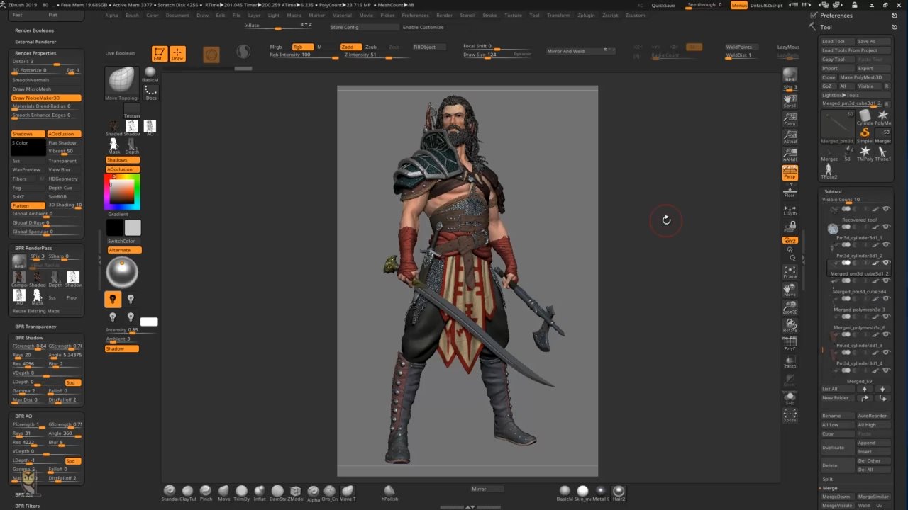 udemy male character creation in zbrush intermediate