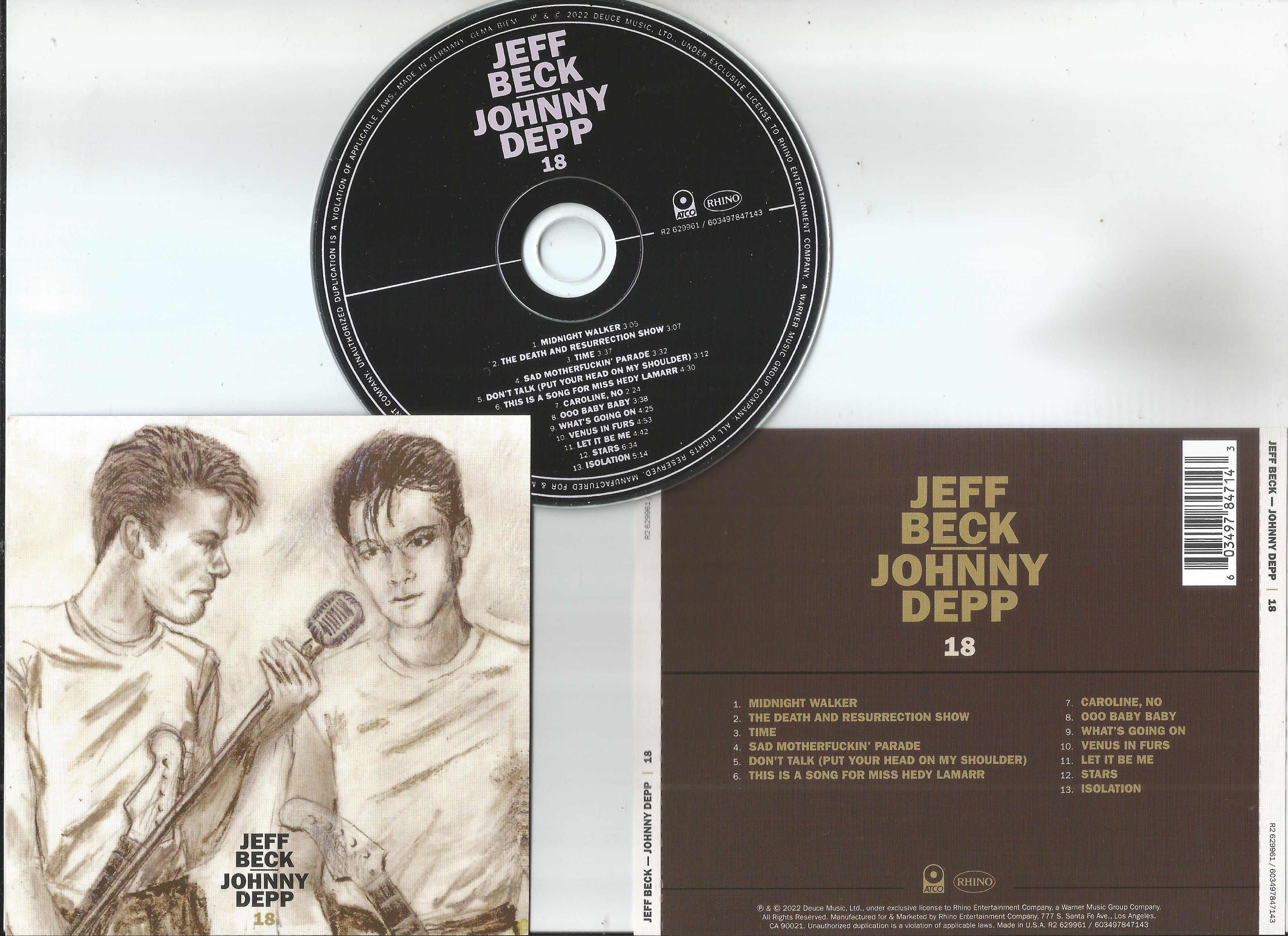 beck, jeff & johnny depp 18 (jewel case edition)