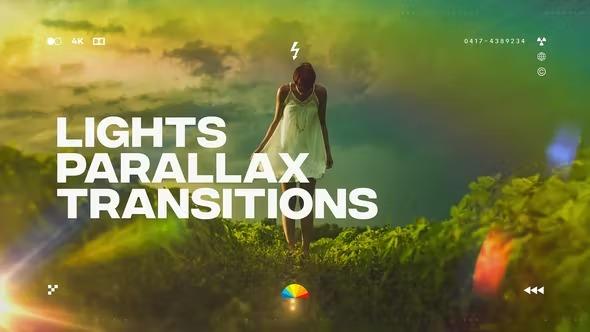 VideoHive - Parallax Lights Transitions 38885998