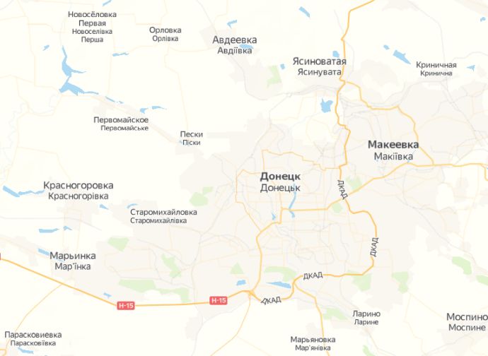 Карта украины авдеевка на карте украины