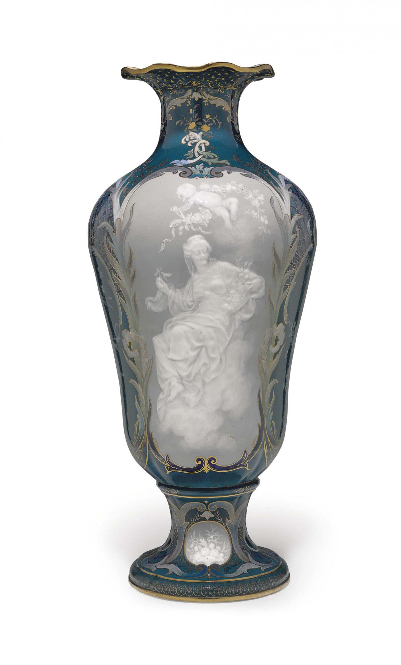 A MEISSEN PORCELAIN PATE-SUR-PATE BLUE AND DOVE-GREY GROUND VASE.jpg