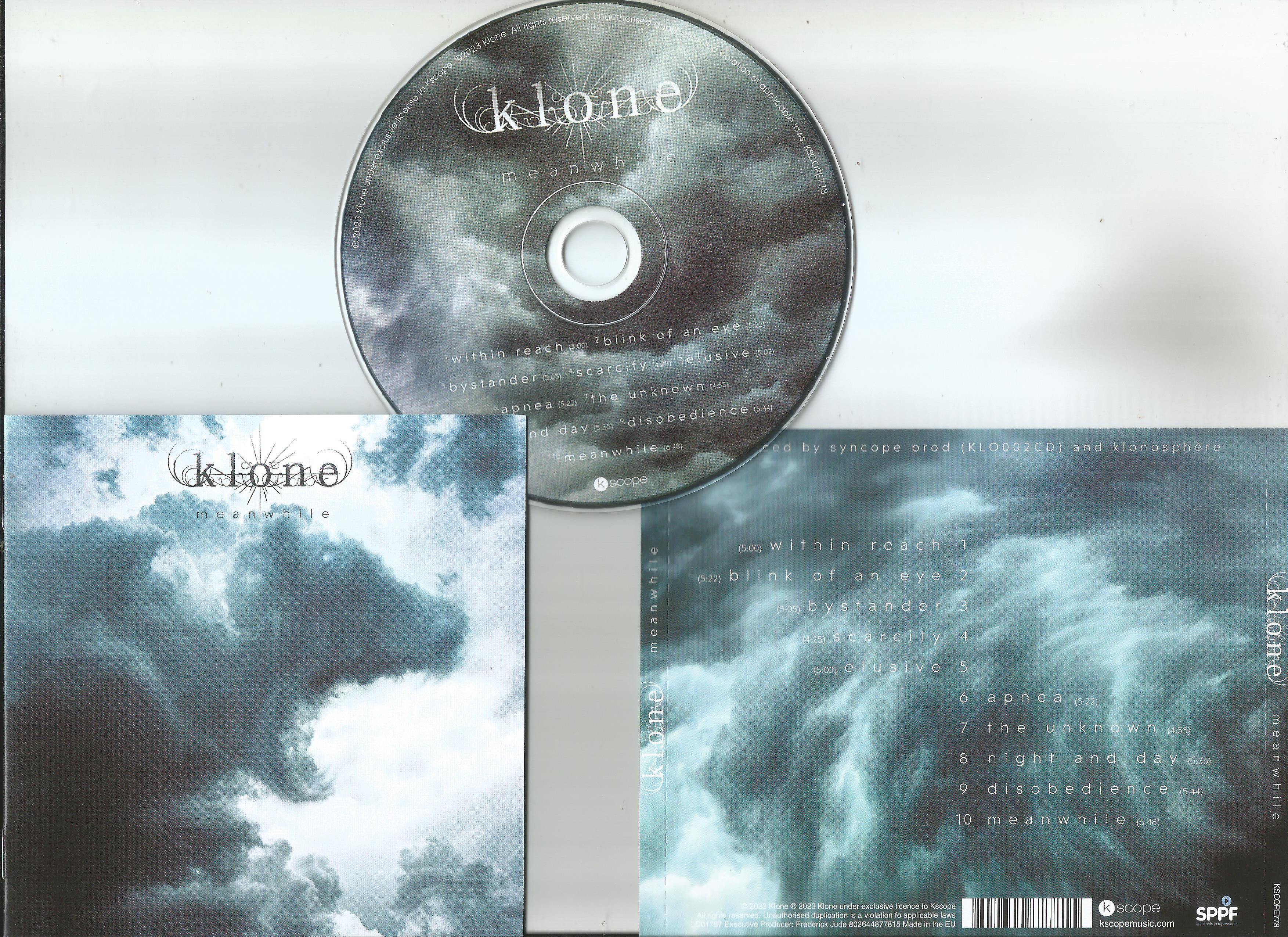 klone meanwhile (jewel case edition, 12page booklet with lyrics)