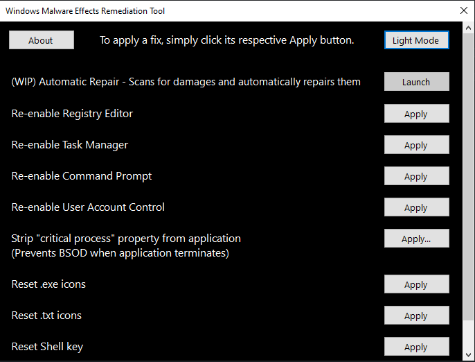 Malware Effects Remediation Tool 4.0 3213008f8c4c4b77fdb466c221423c8a