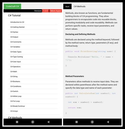 CodeCraft C Sharp - Learn Coding v1.0.0 D6a73d3ab8efce311613c9692b1ff2ce