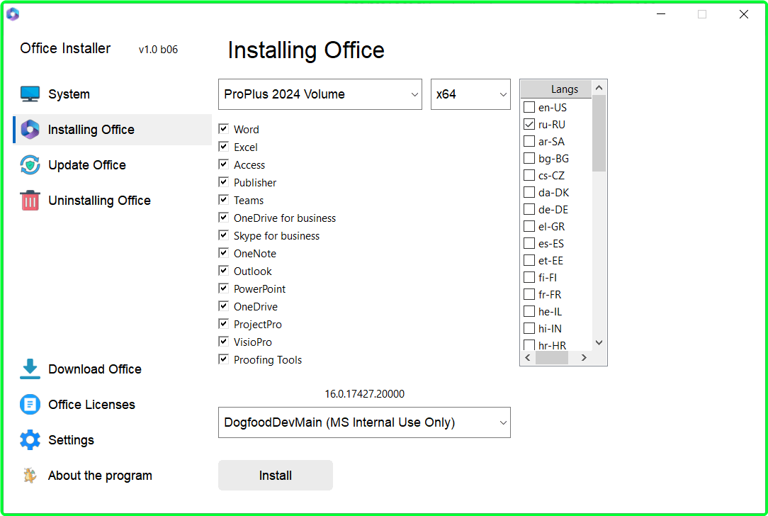 Office Installer 1.0 B12 371c4b8466044db4ee208a2f0f63e60b