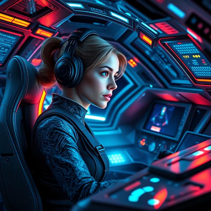 sci-fi art style AI art