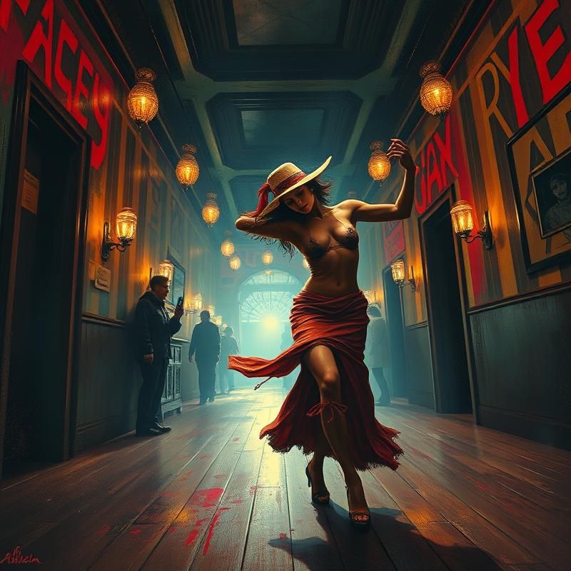 lowbrow art style AI art