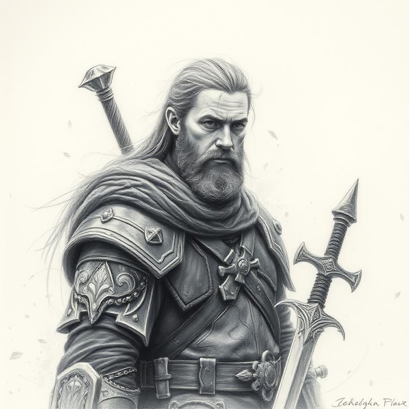 pencil sketch style AI art