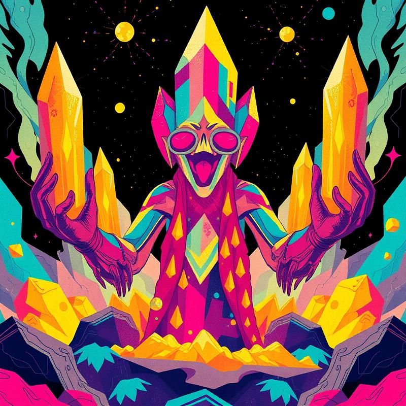 screen printing style AI art