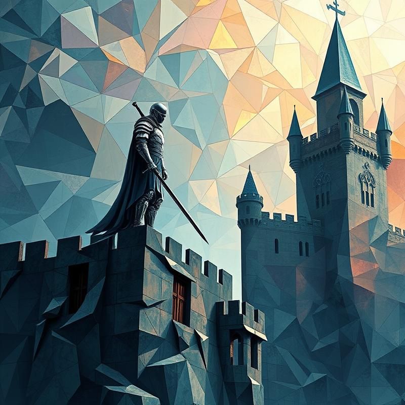 cubism style AI art