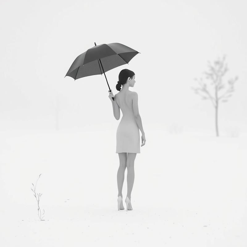 minimalist style AI art