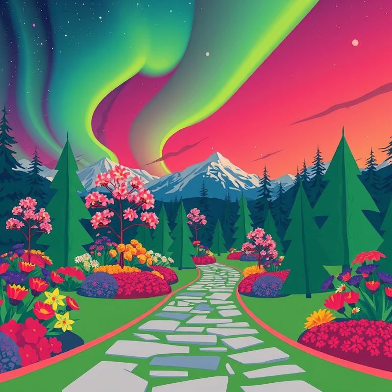 screen printing style AI art
