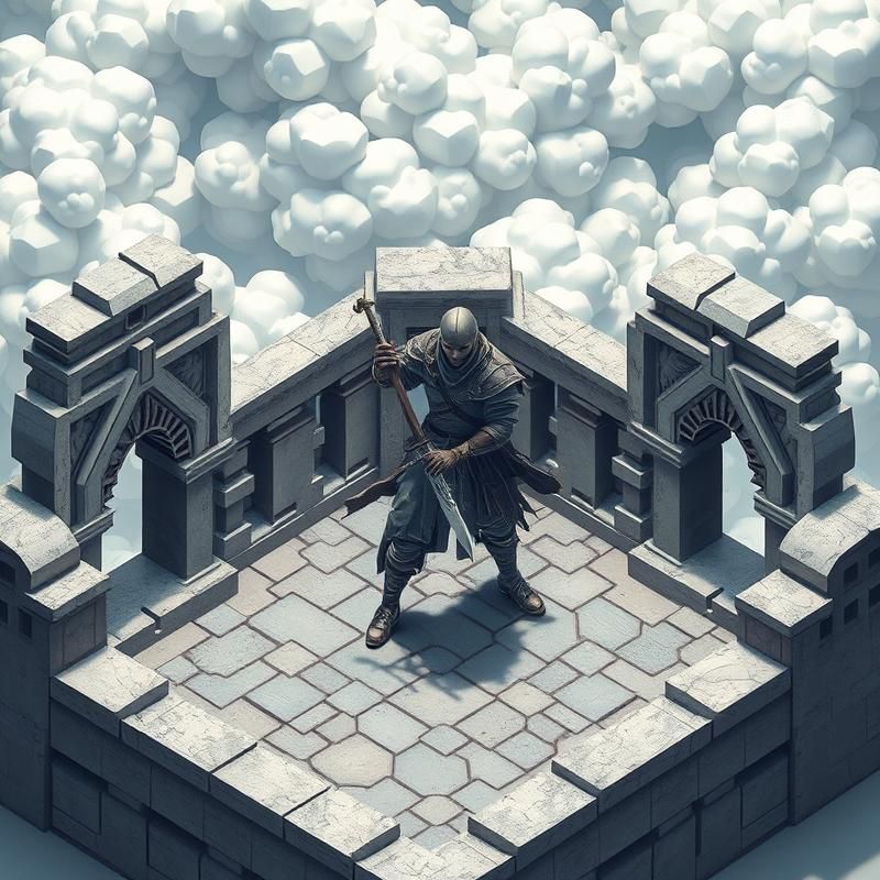 isometric style AI art