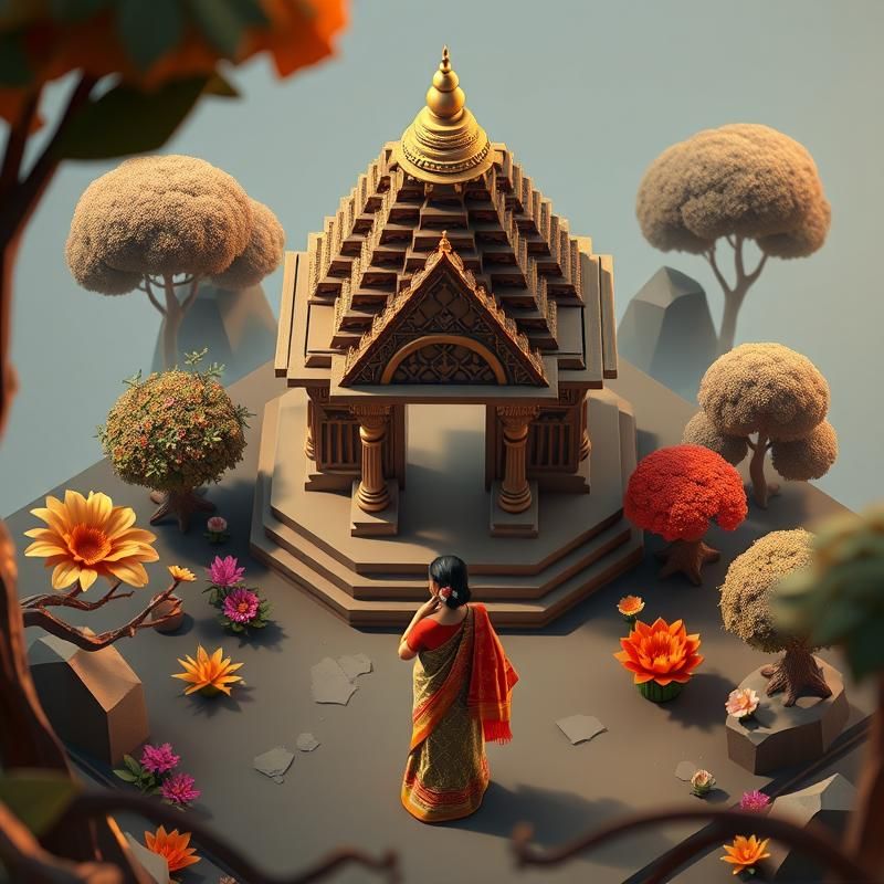 isometric style AI art
