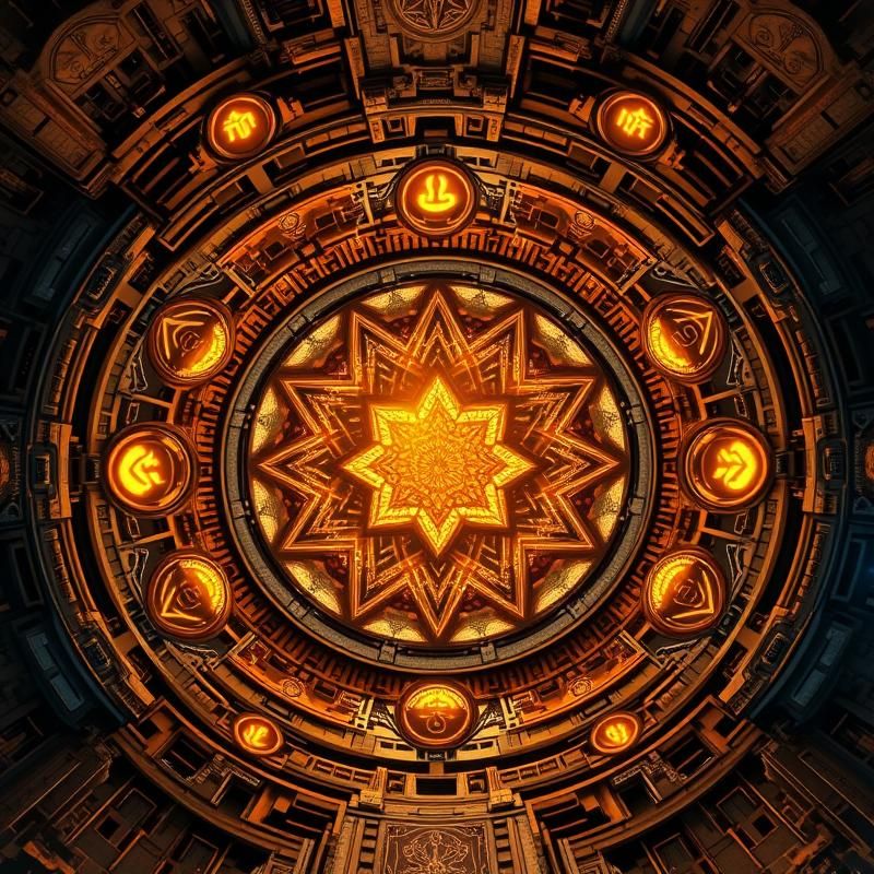 sacred geometry style AI art