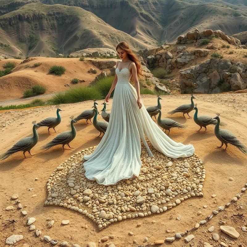 land art style AI art