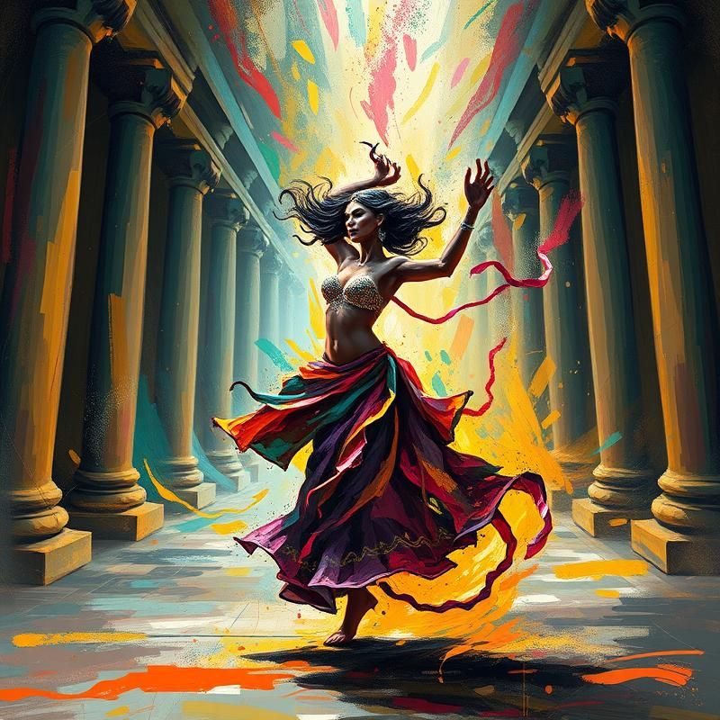 abstract expressionism style AI art