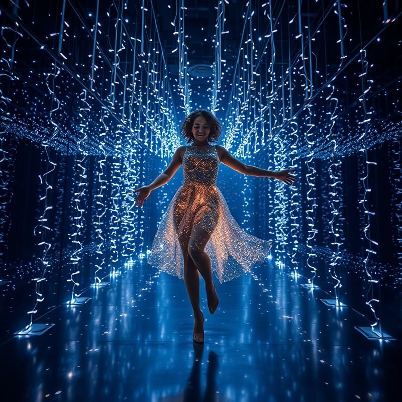 installation art style AI art